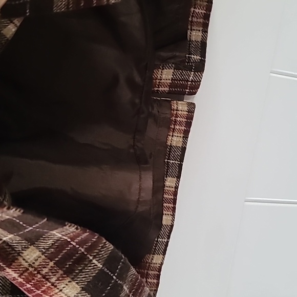 Plaid Wool Skirt - Picture 2 of 4